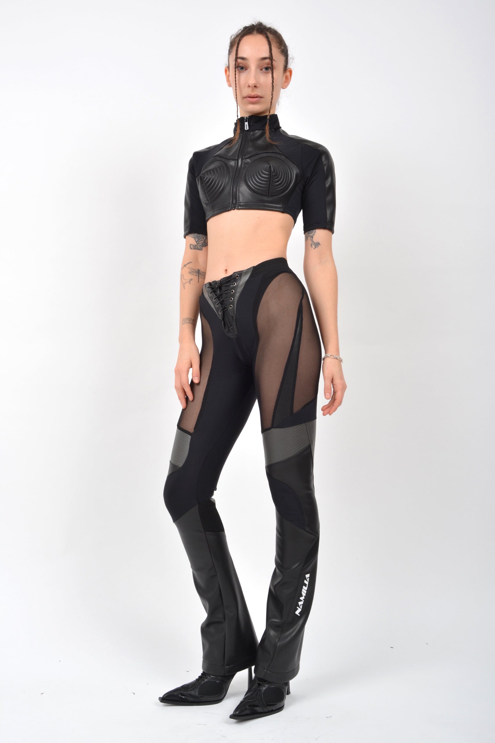 NAMILIA - Moto Cut Out Pants - Shop now